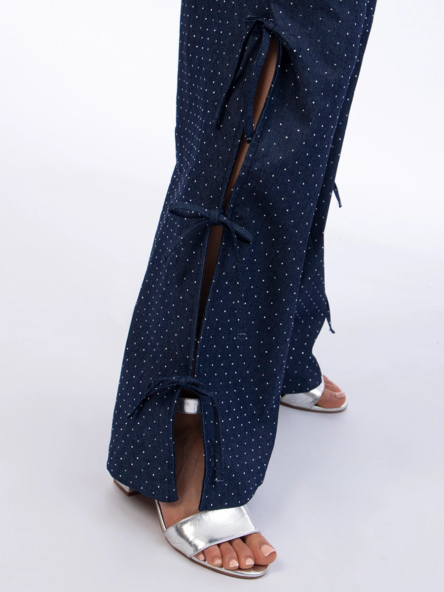 Pantalón Letty Chambray de Brillos