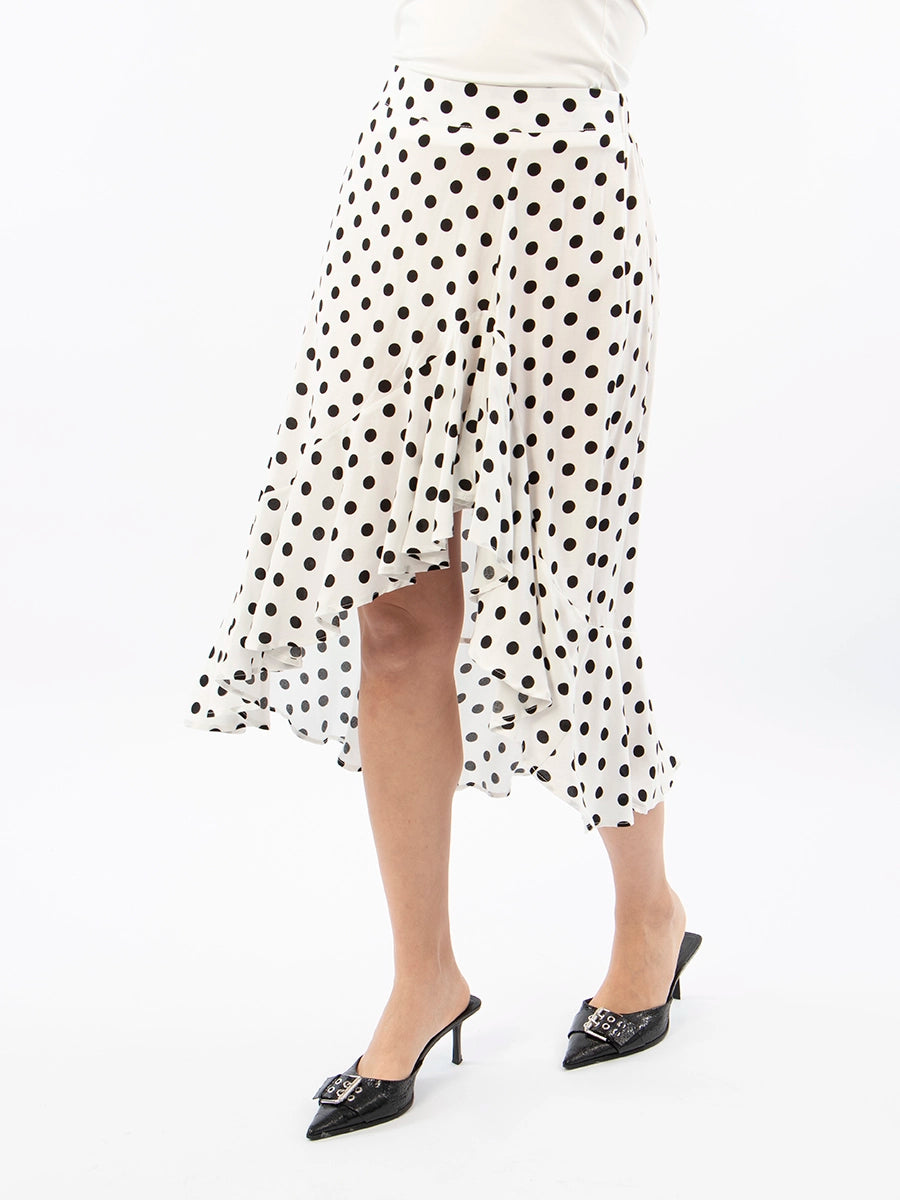 Falda Dots Blanco