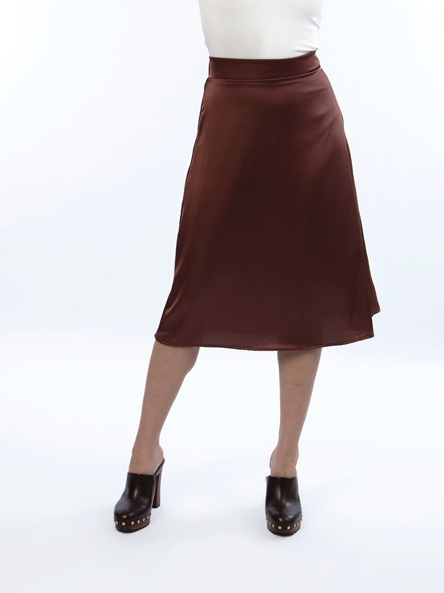 Falda Lira Marrón
