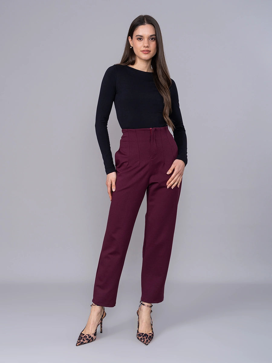 Pantalón Silvana Borgoña