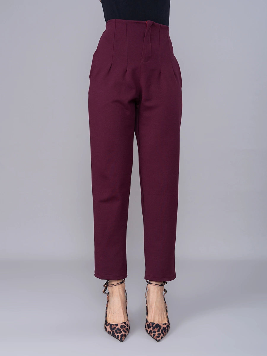 Pantalón Silvana Borgoña