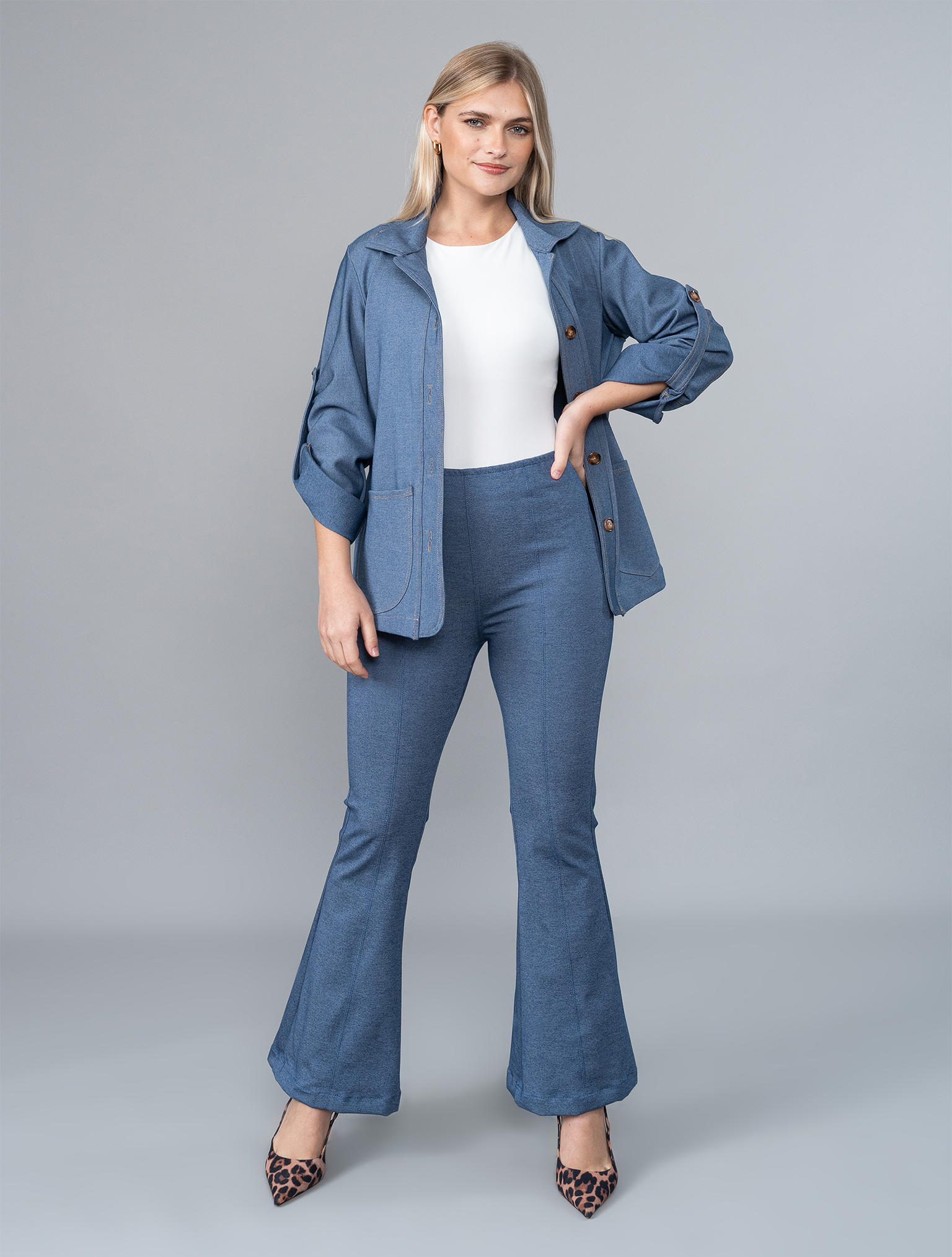Pantalón Tamara en Chambray