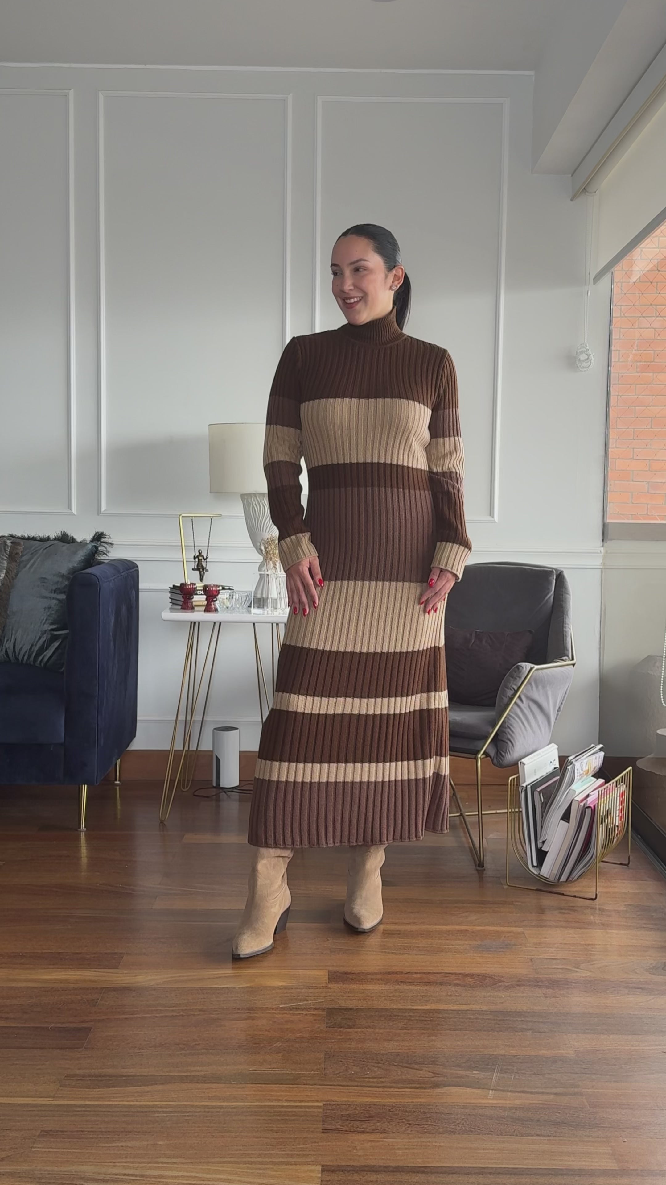 Vestido Tejido Allegra Brown