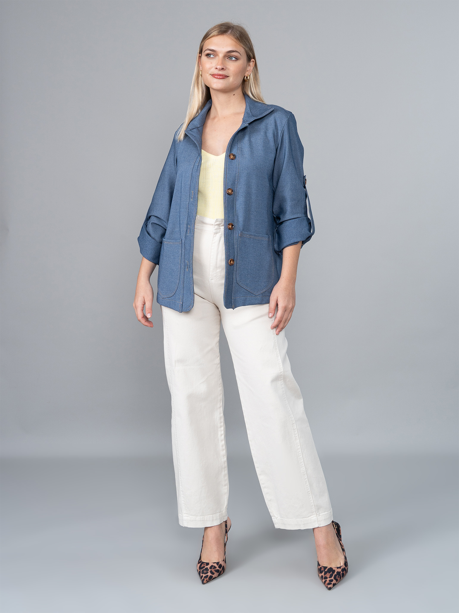 Saco Luciana Look Denim