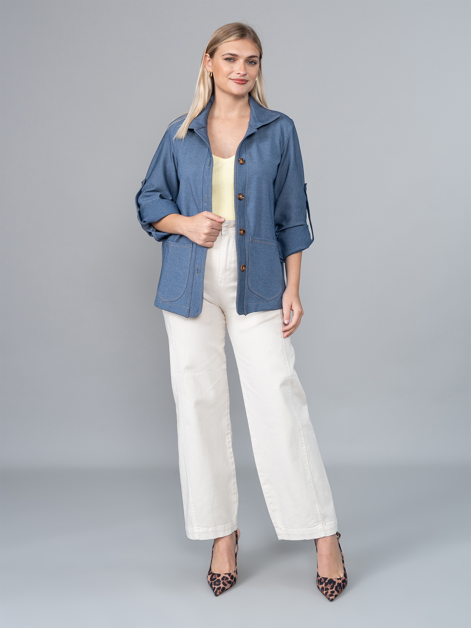 Saco Luciana Look Denim
