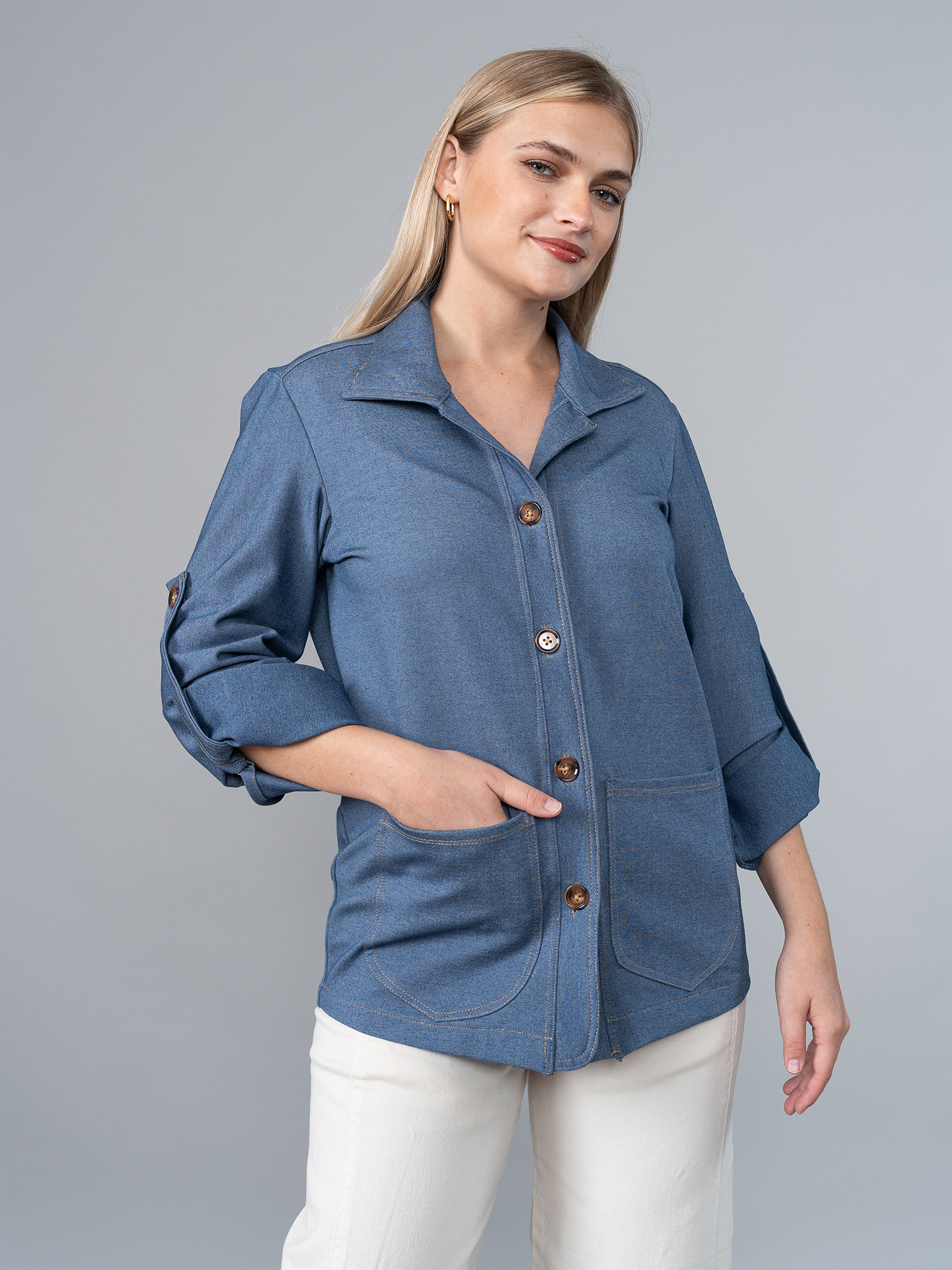 Saco Luciana Look Denim
