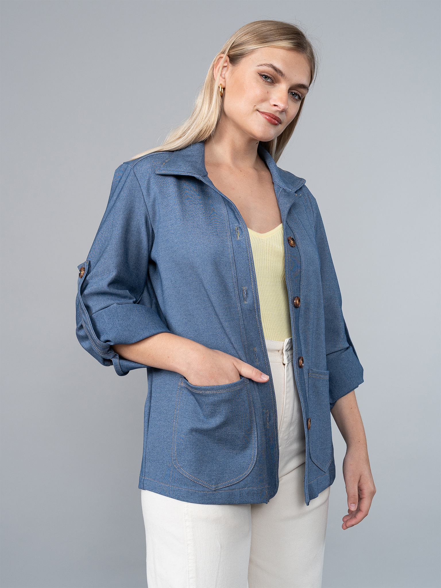 Saco Luciana Look Denim