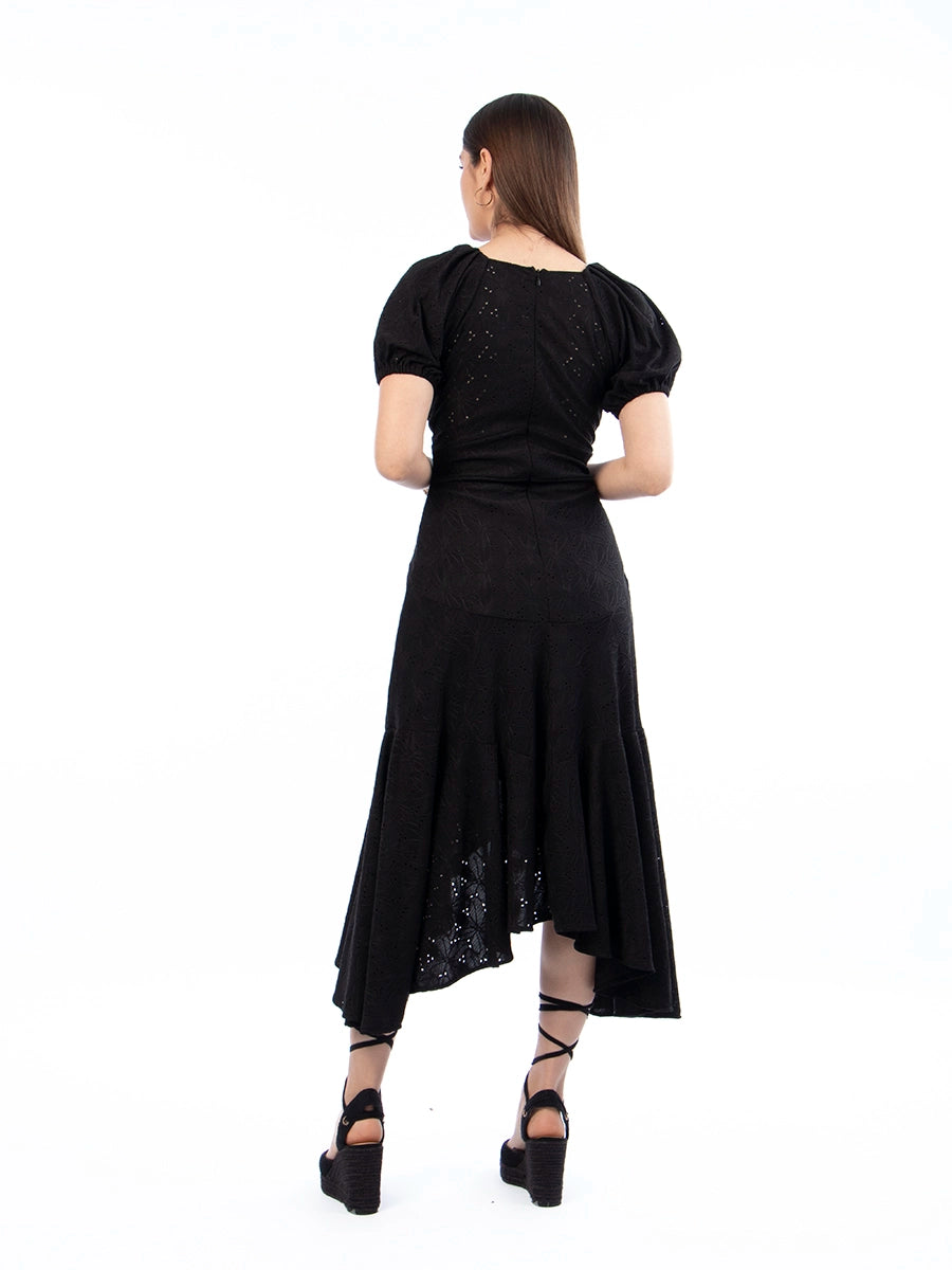 Vestido Broderie Alegra Negro