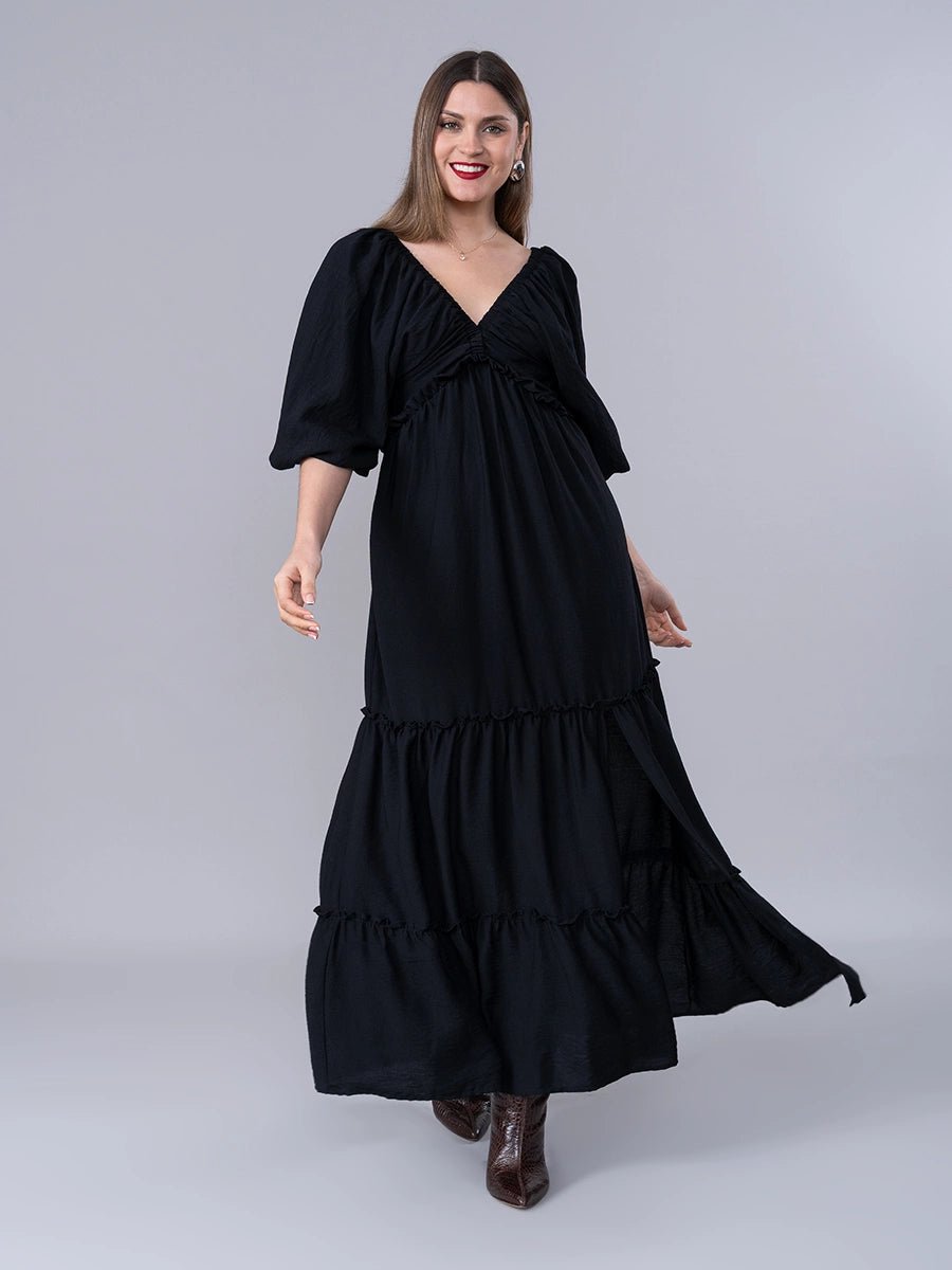 Vestido Cayetana Negro - Vestido de La Matier