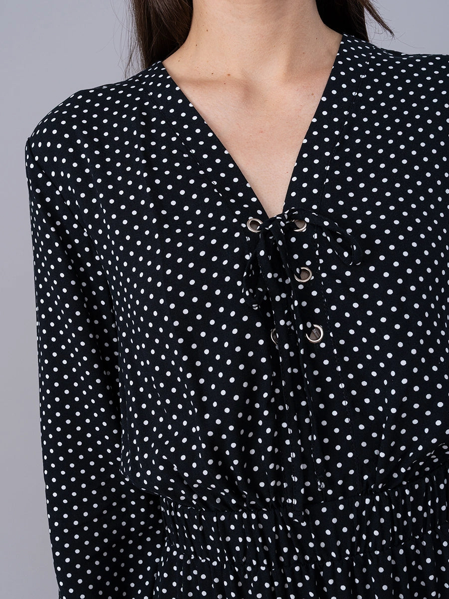 Vestido Largo Polka Dots
