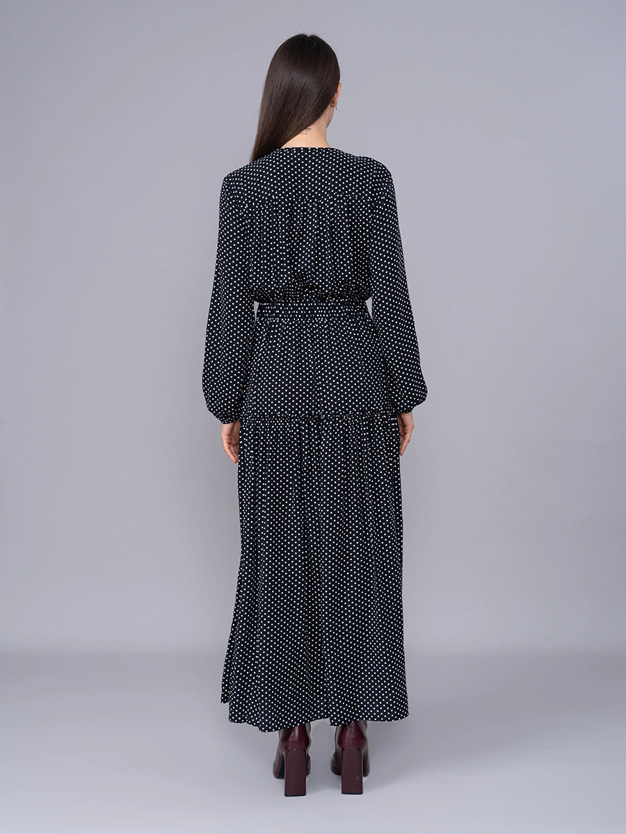 Vestido Largo Polka Dots