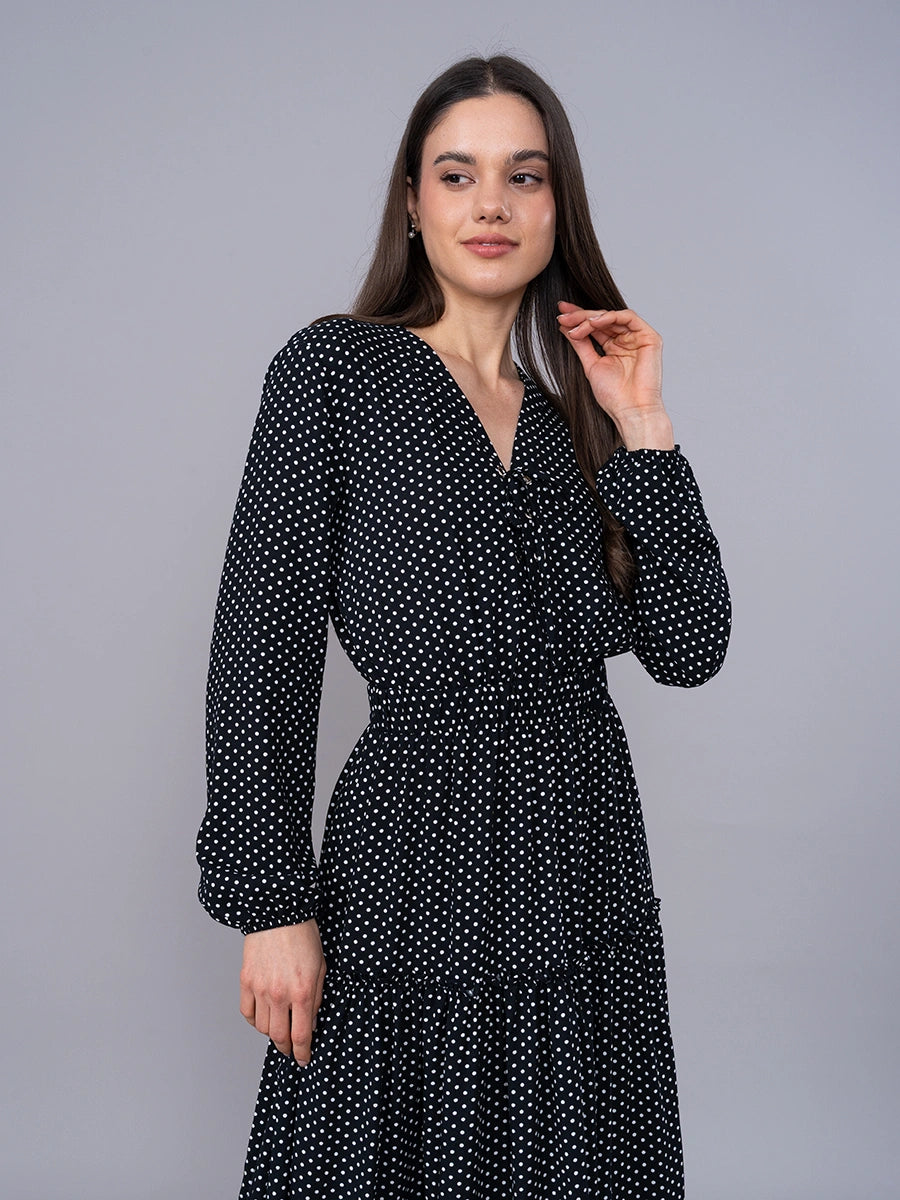 Vestido Largo Polka Dots
