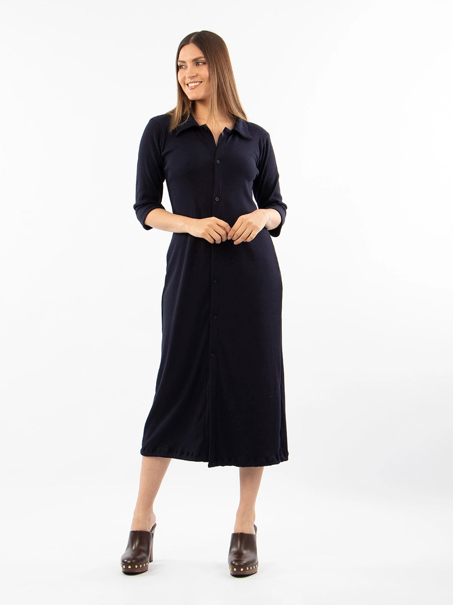 Vestido Laura Azul Oscuro