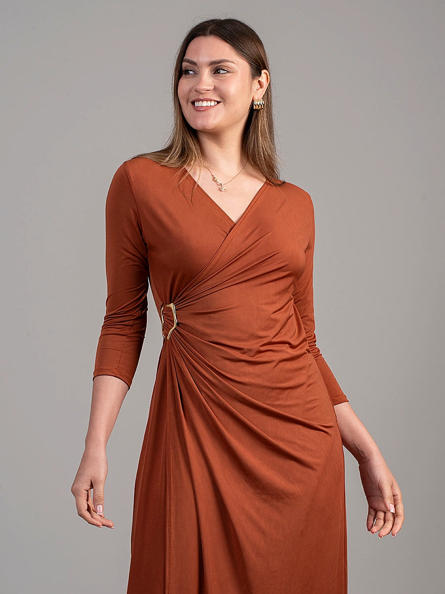 Vestido Luciana Ocre