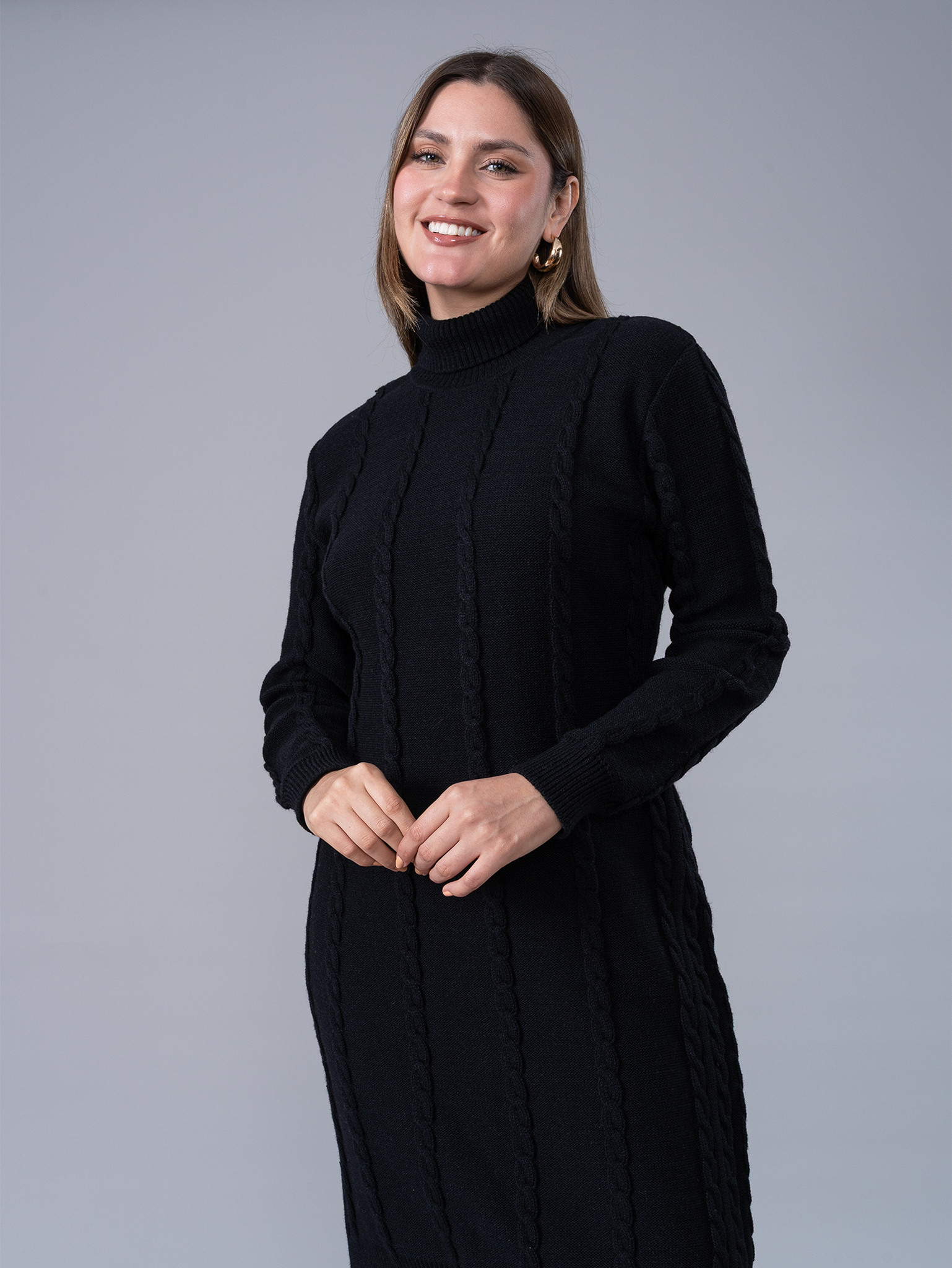 Vestido Tejido Silvana Negro
