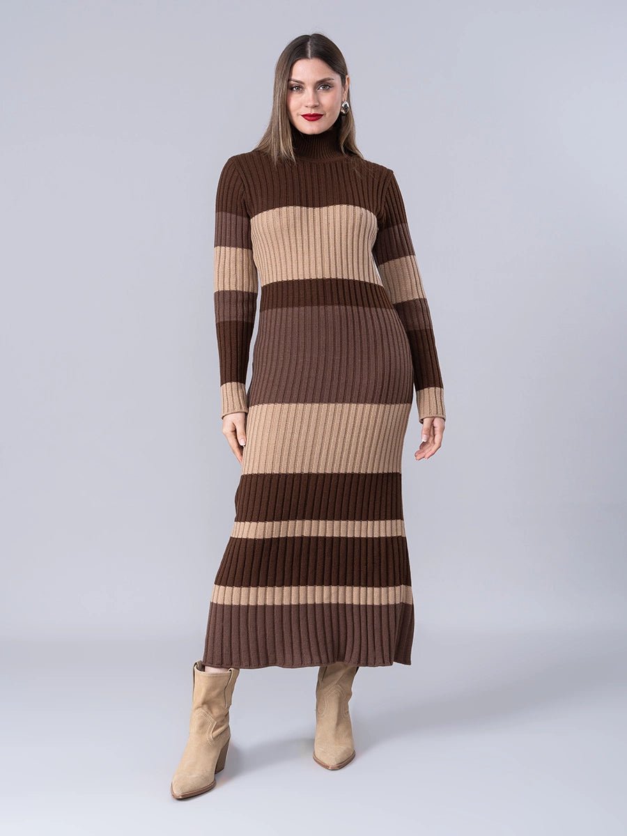 Vestido Tejido Allegra Brown - Vestido de La Matier