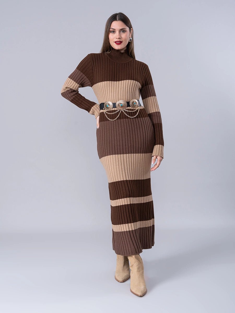 Vestido Tejido Allegra Brown - Vestido de La Matier