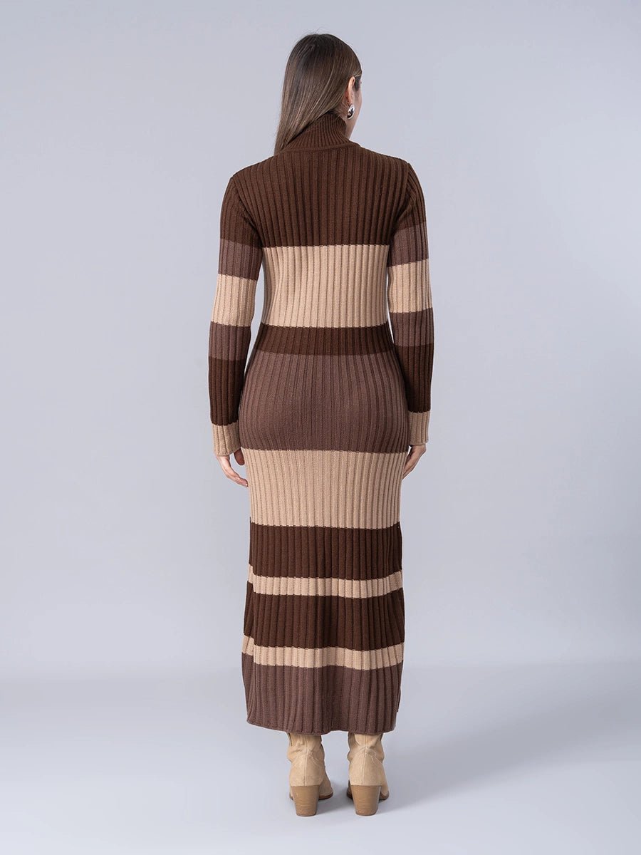 Vestido Tejido Allegra Brown - Vestido de La Matier