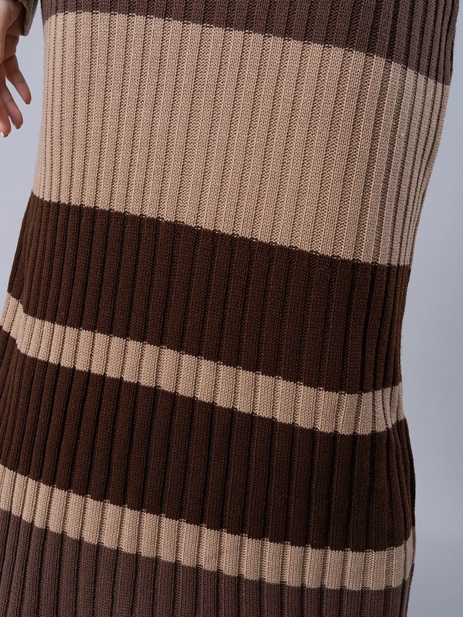 Vestido Tejido Allegra Brown - Vestido de La Matier