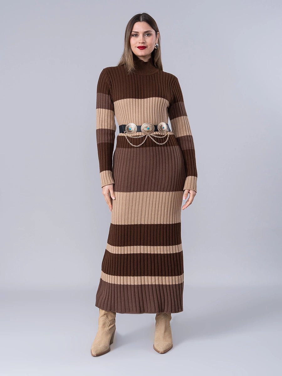 Vestido Tejido Allegra Brown - Vestido de La Matier