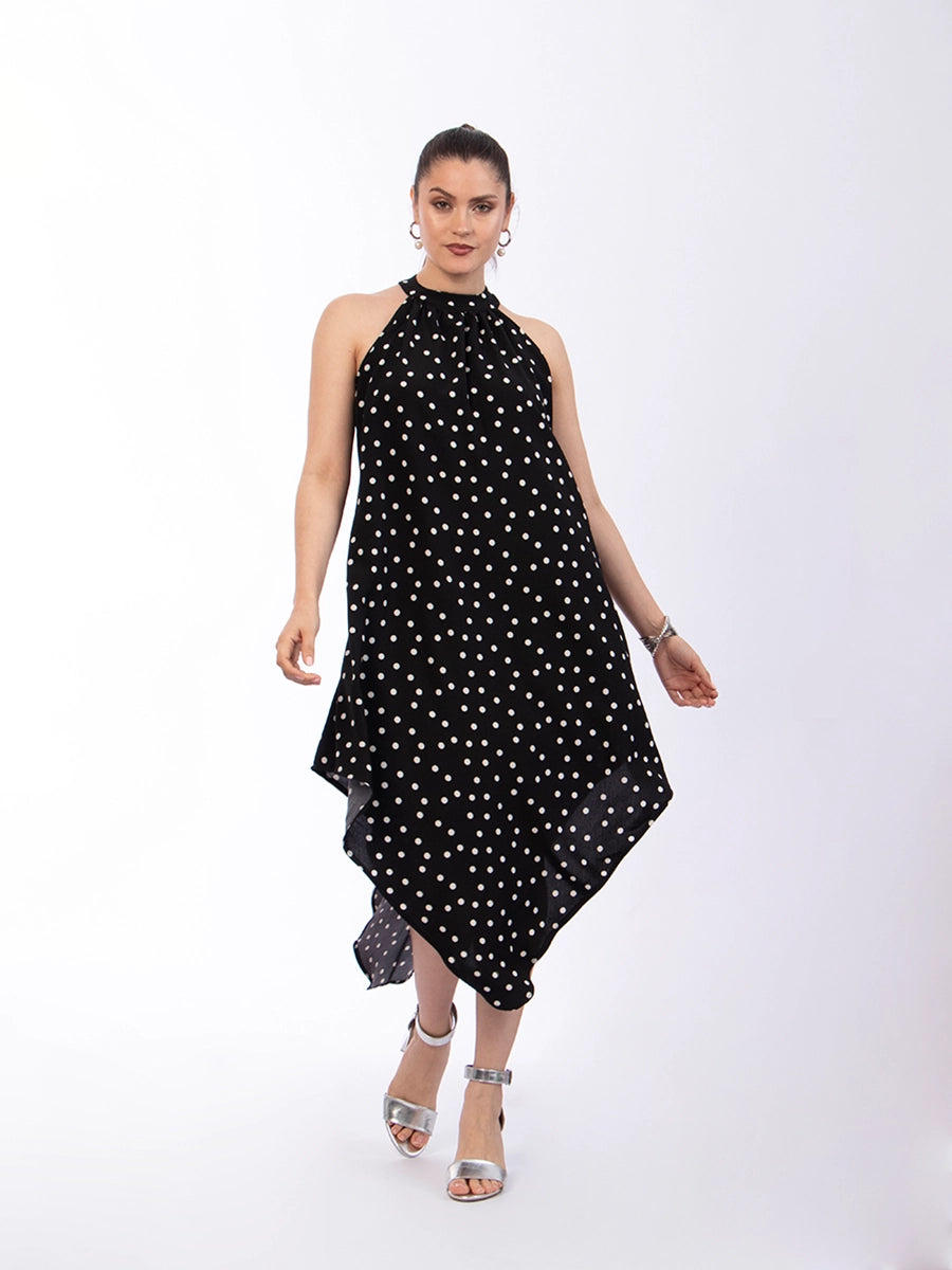 Vestido Fátima Puntos Blanco