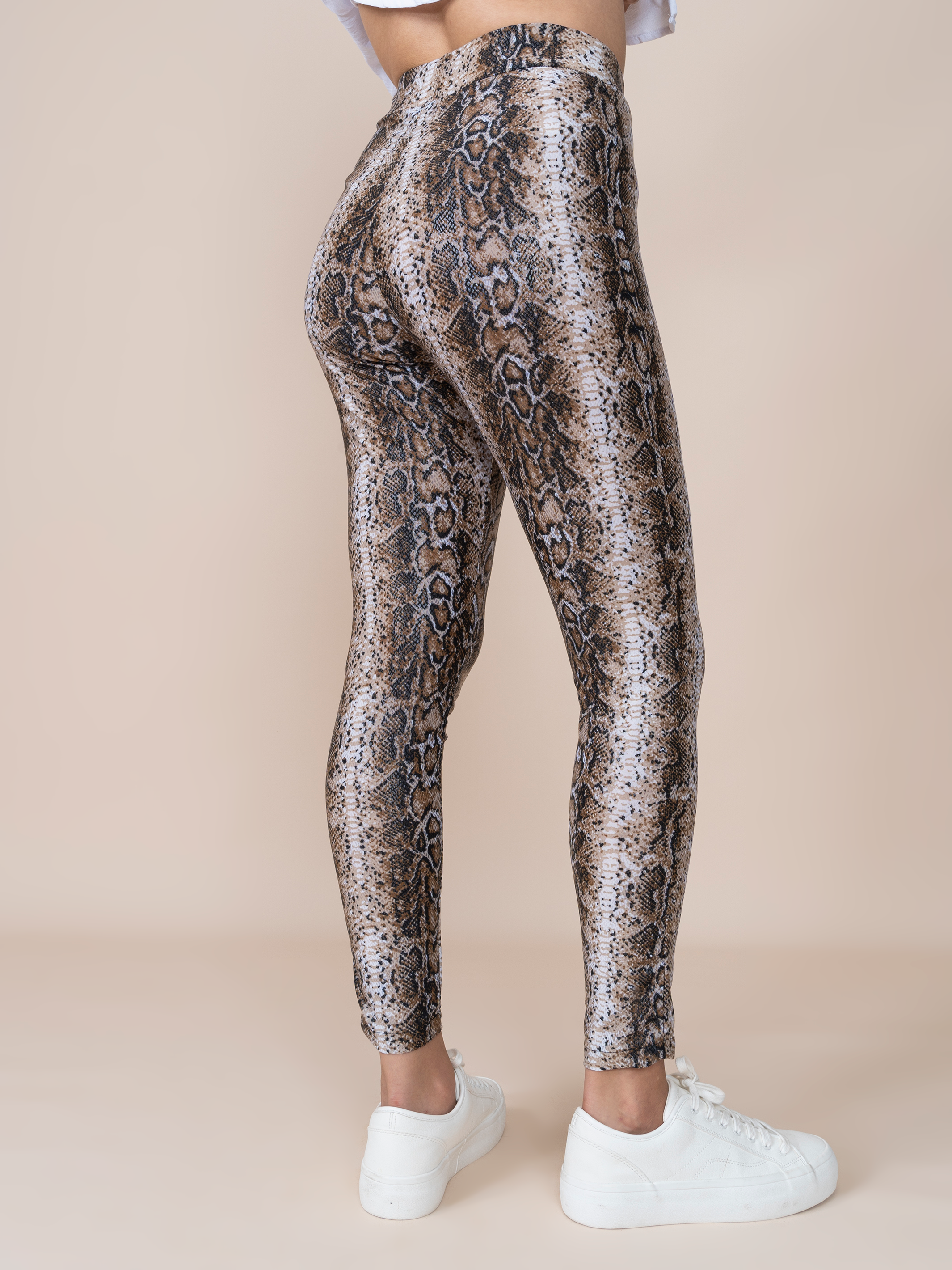 Ambar Animal Print Python Leggings