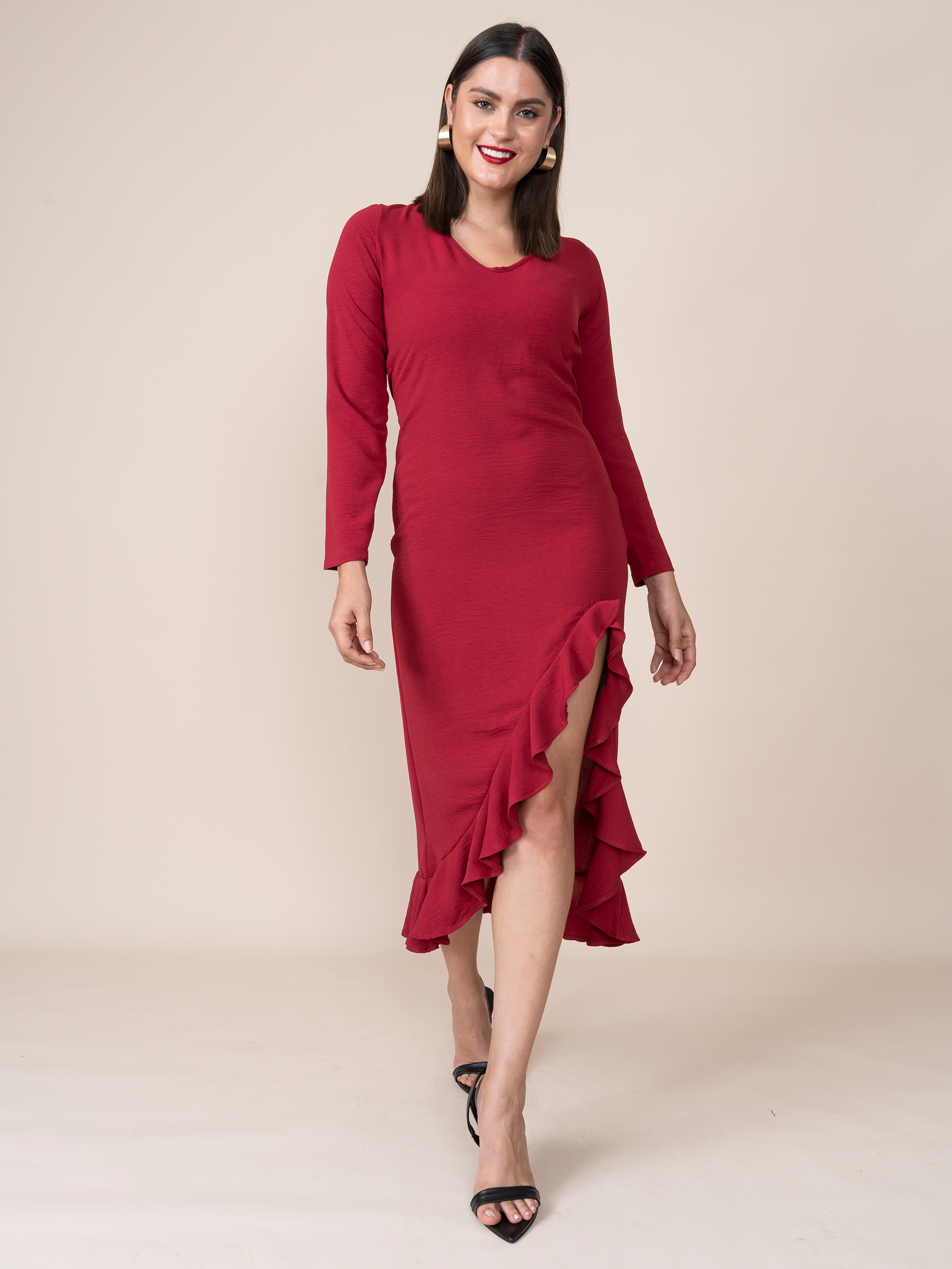 Laura Guinda Dress