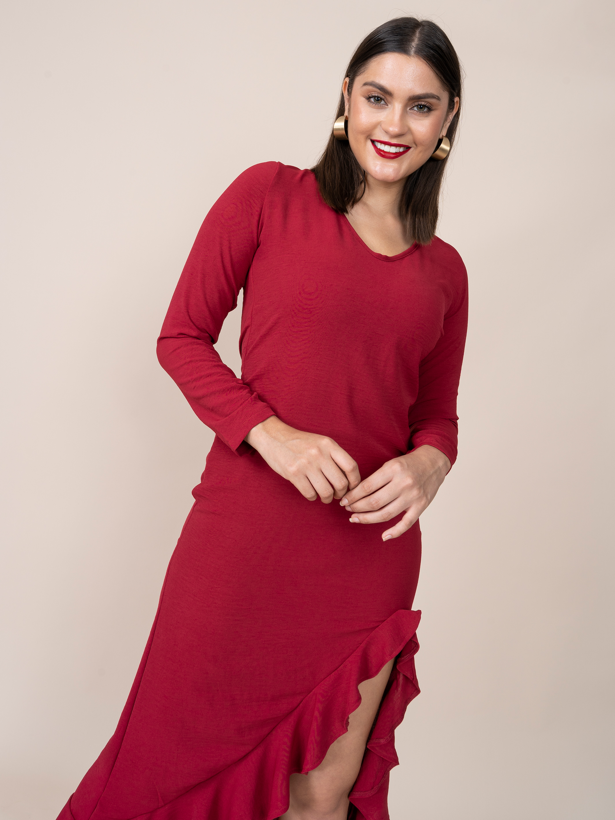 Laura Guinda Dress