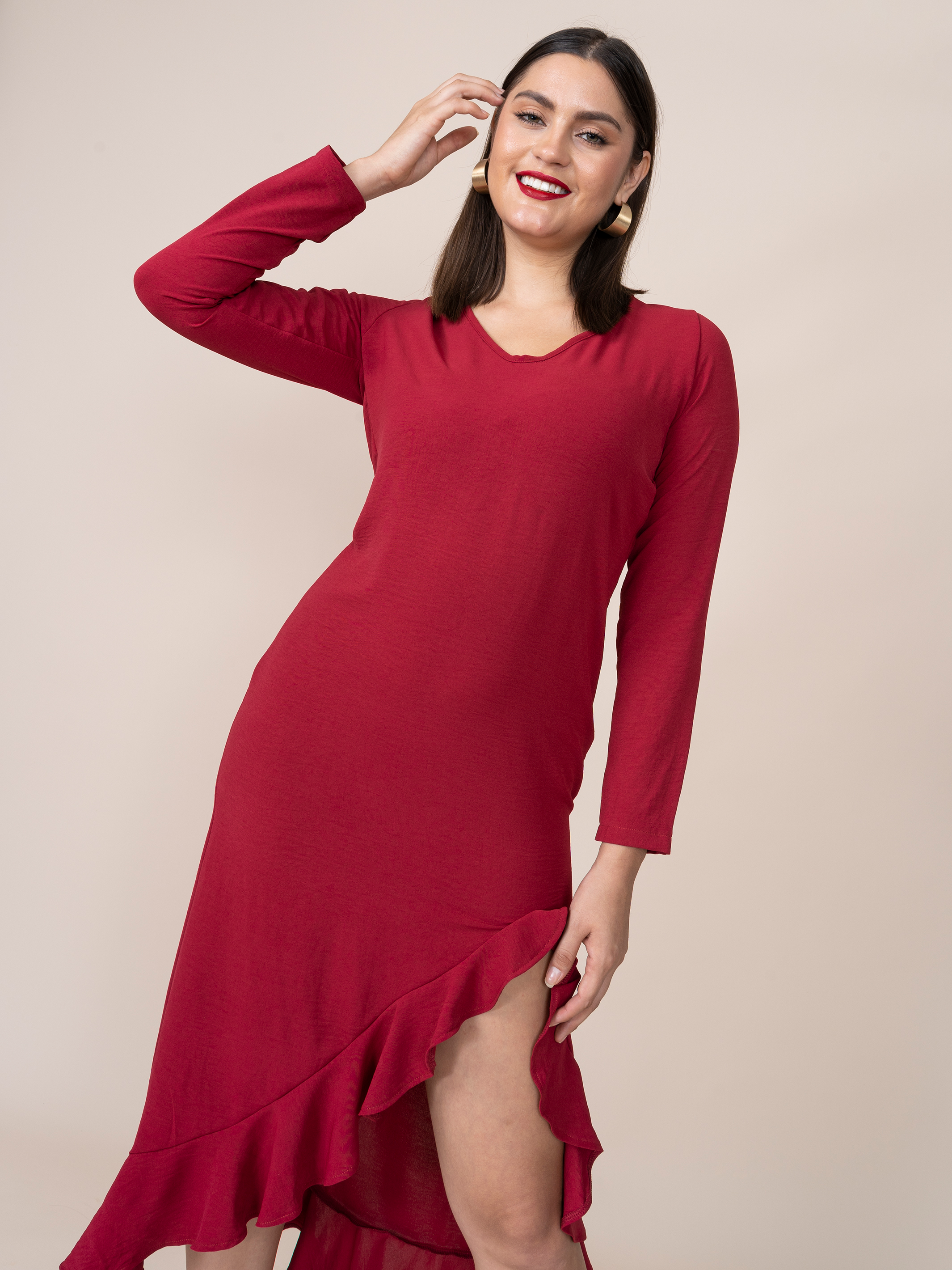 Laura Guinda Dress