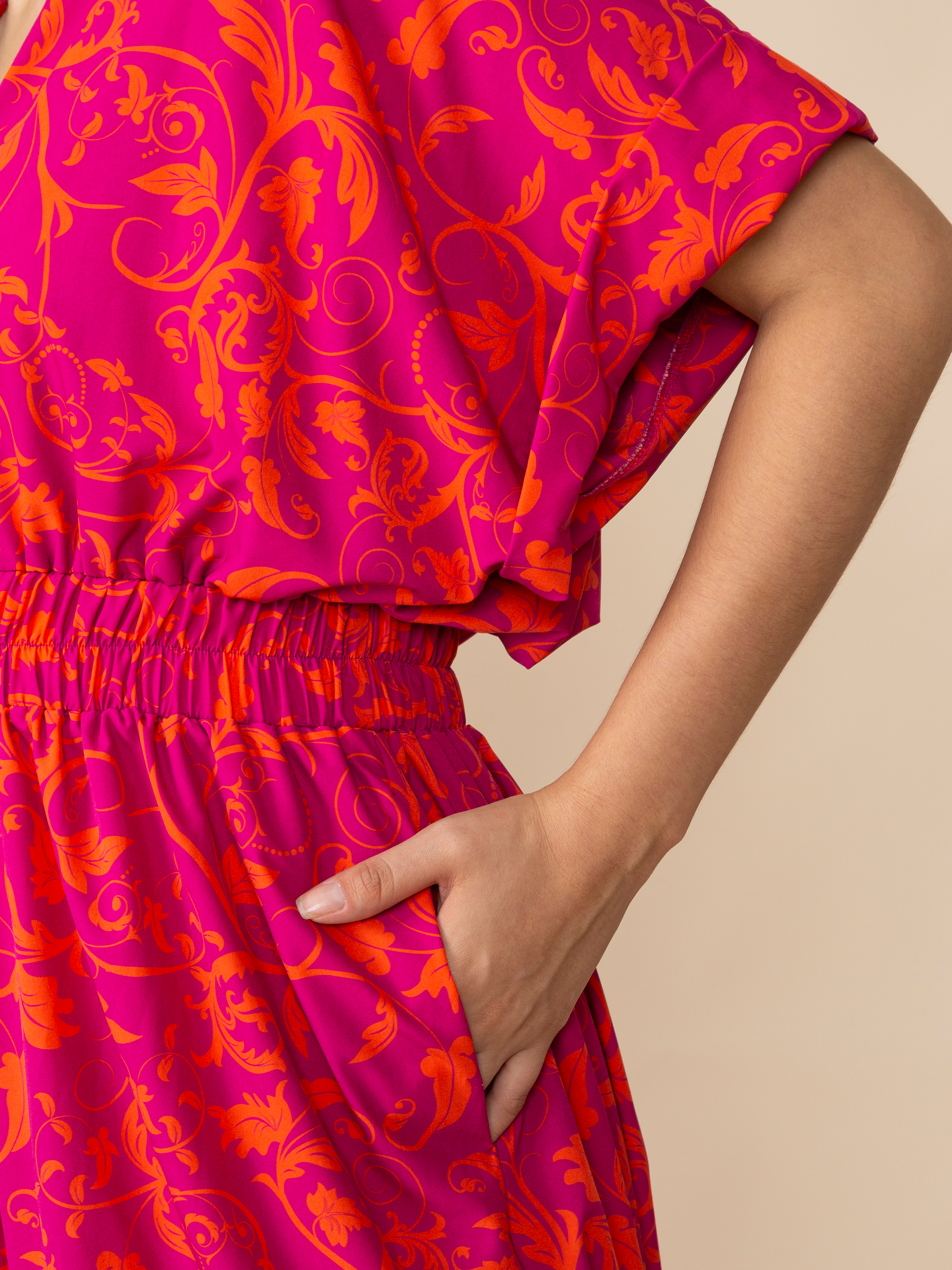 Short Jumpsuit Rosse Fuchsia