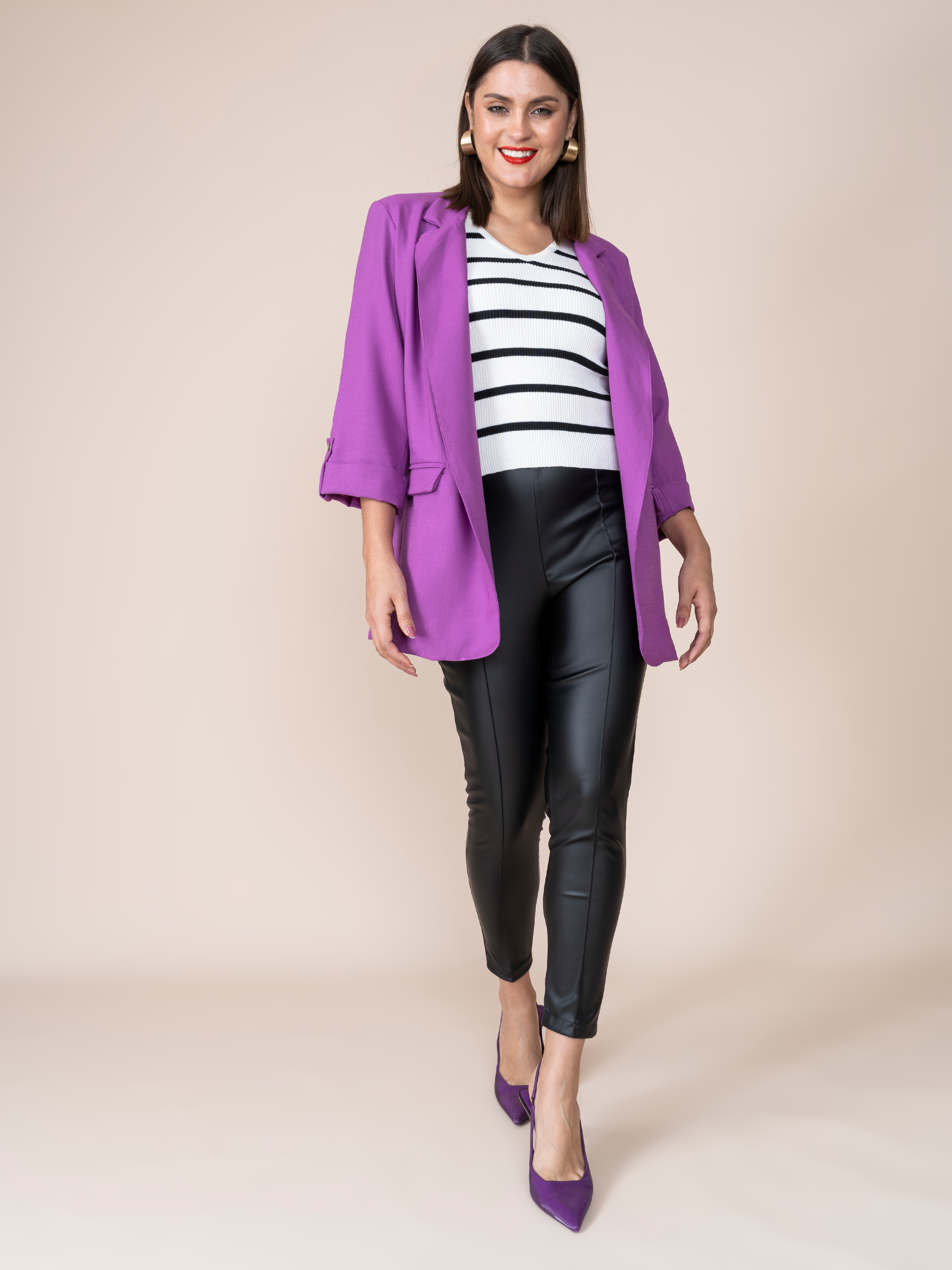 Marianne Purple Blazer