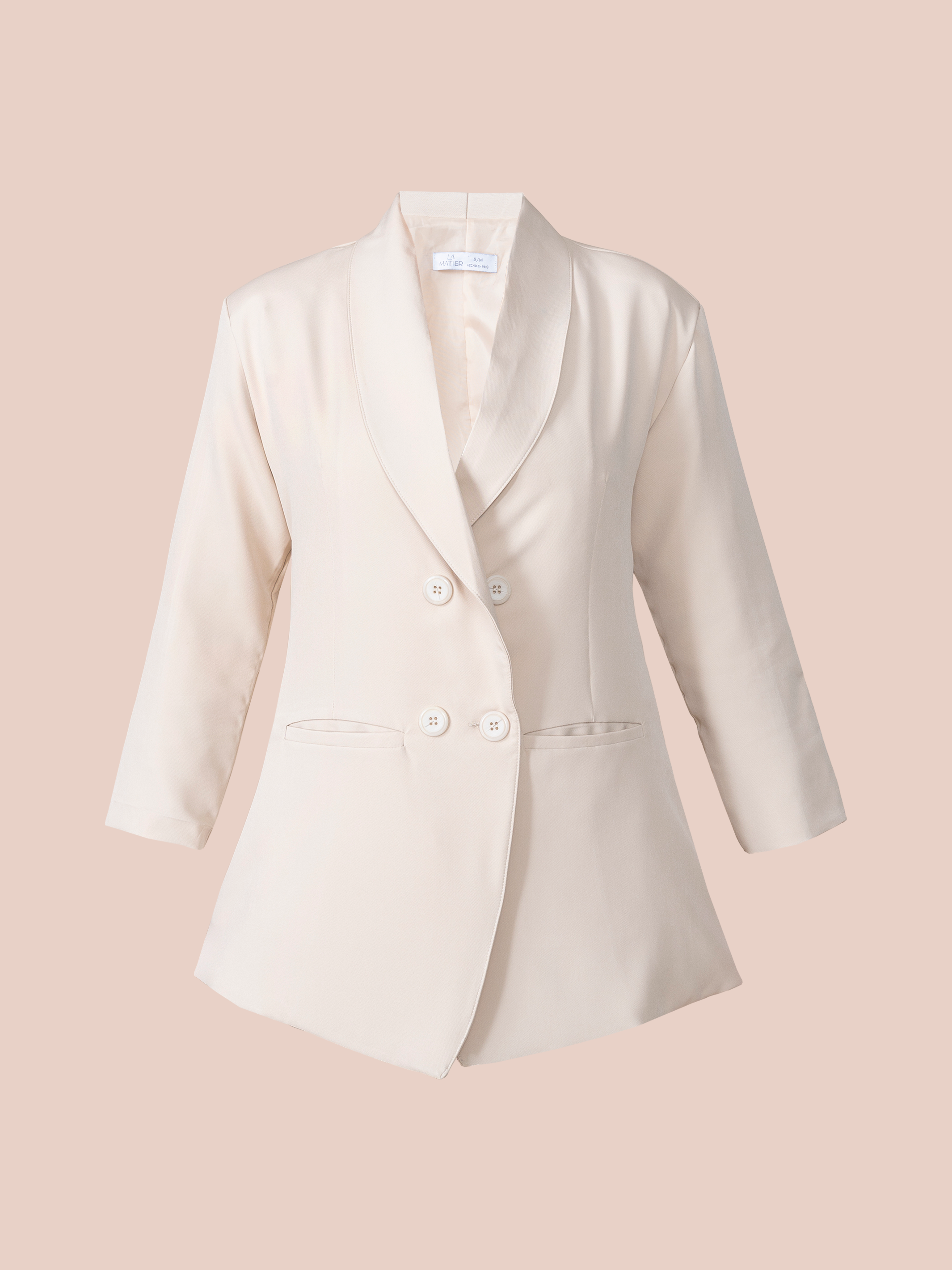 La Matier Beige Blazer