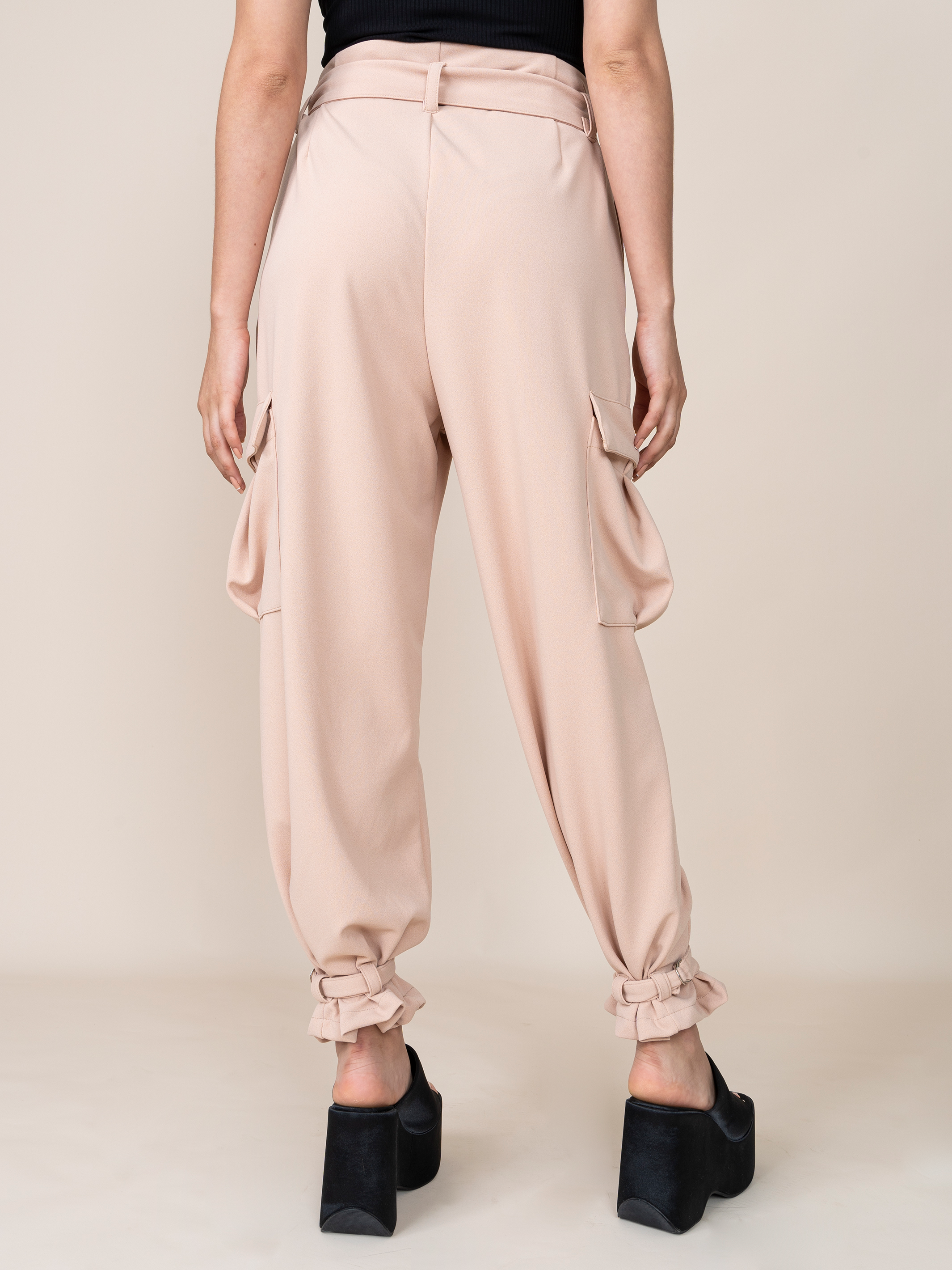 Beige Estela Cargo Pants