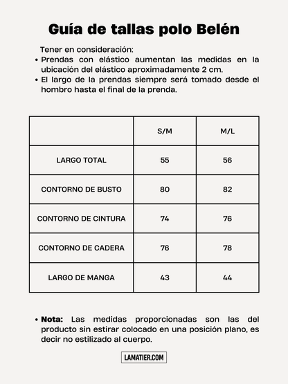 Polo Belén Tejido Guinda