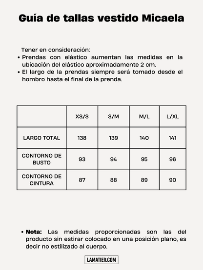 Vestido Micaela Flores Celeste