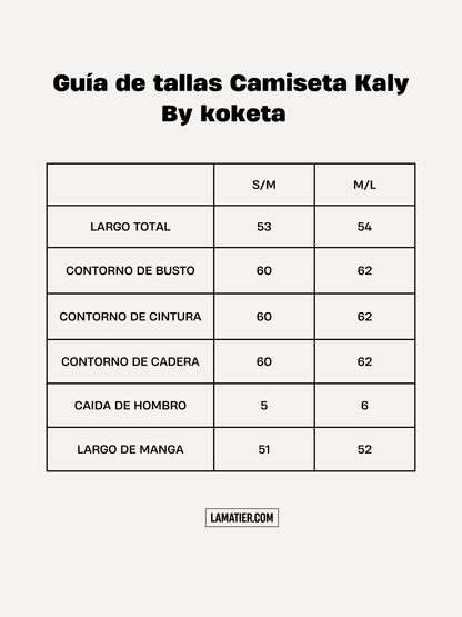 Camiseta Manga Larga Negro Kaly Lisa - Koketa