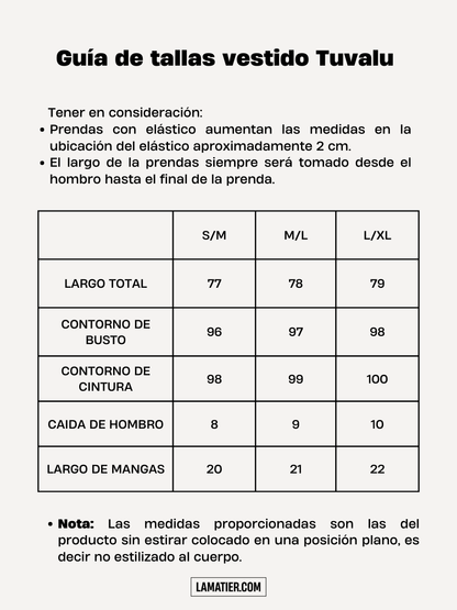 Vestido Básico en Tuvalu Celeste