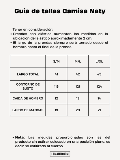 Camisa Bordada Naty Beige