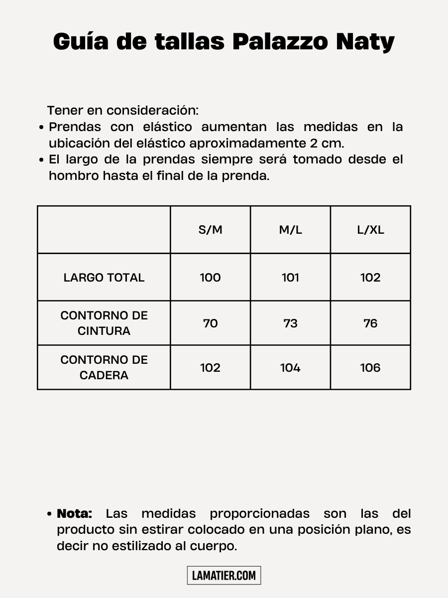 Palazzo Bordado Naty Beige