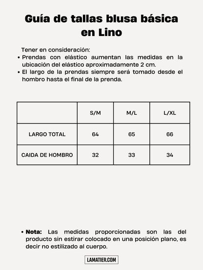 Blusa Básica en Celeste