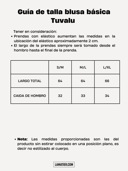 Polo Básico Blanco en Tuvalu