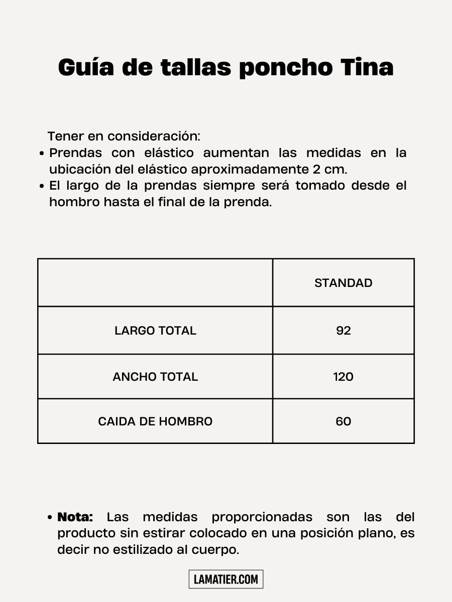 Poncho Tejido Tina Negro