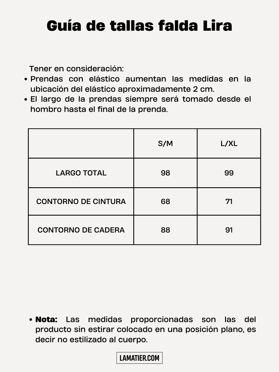 Falda Tejida Lira