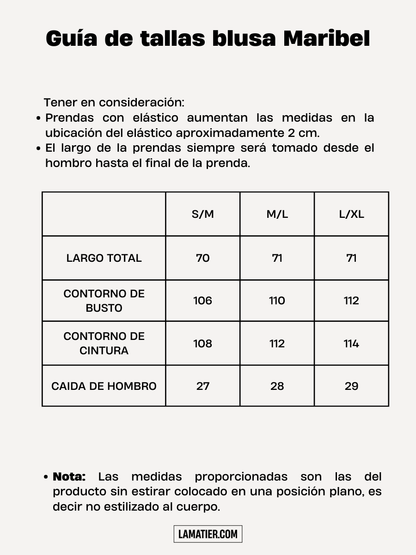 Blusa Maribel Rayas Celeste