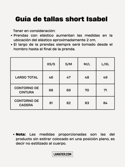 Short Isabel Marrón Rayas Blancas