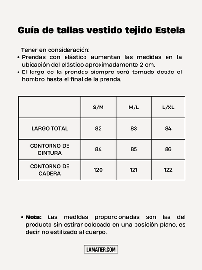 Vestido Tejido Estela Negro