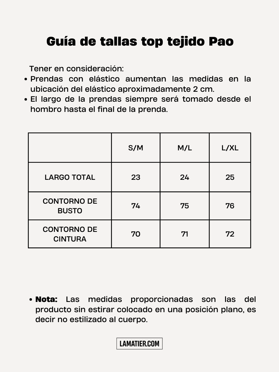 Top Tejido Pao Crema