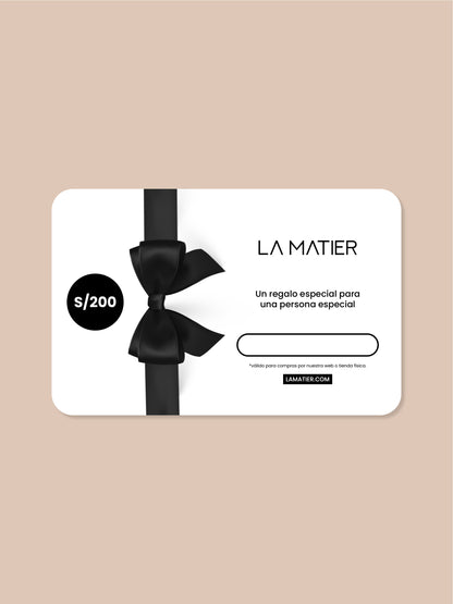 Gift Card La Matier