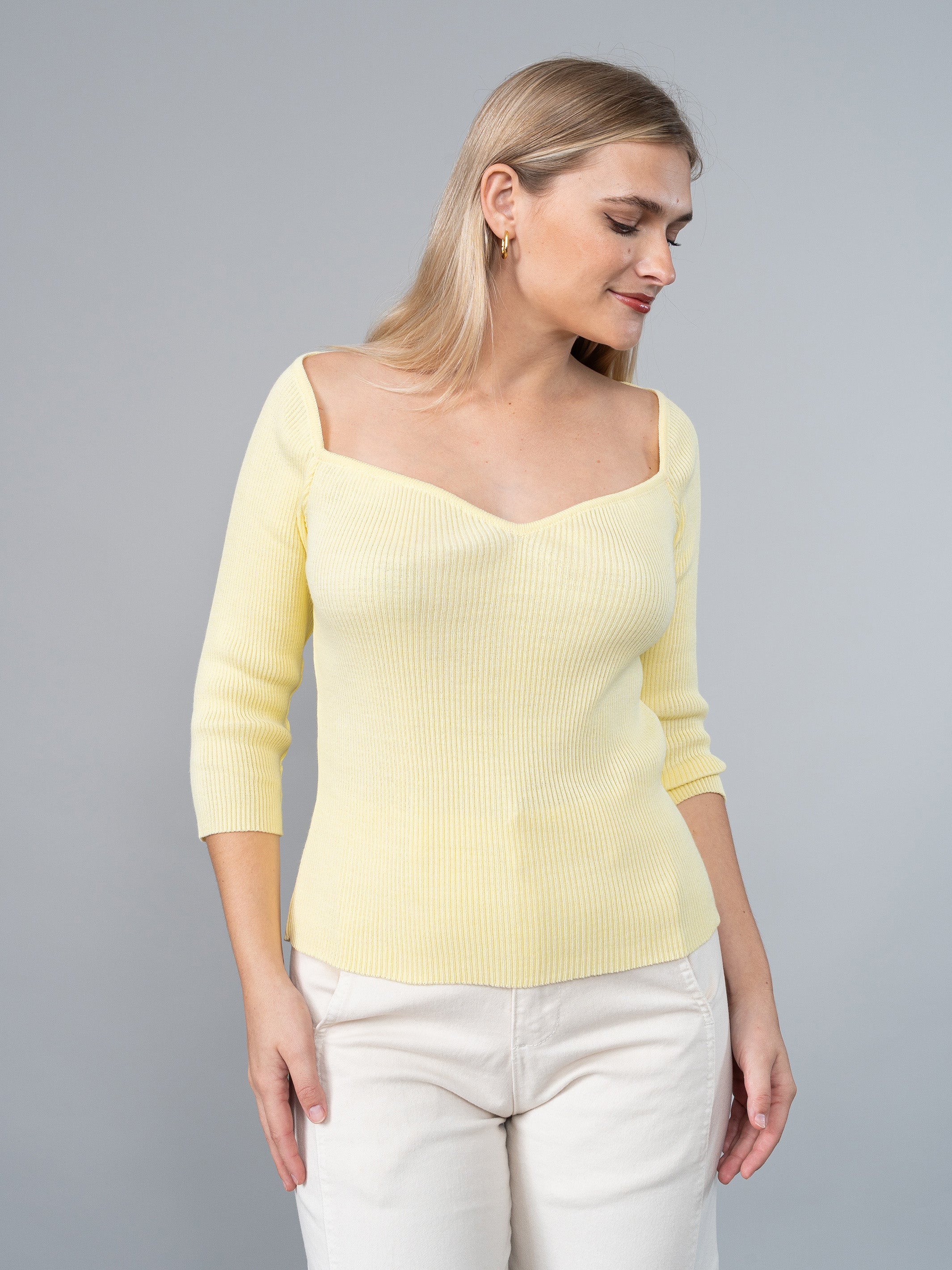 Polo Tejido Mia Amarillo