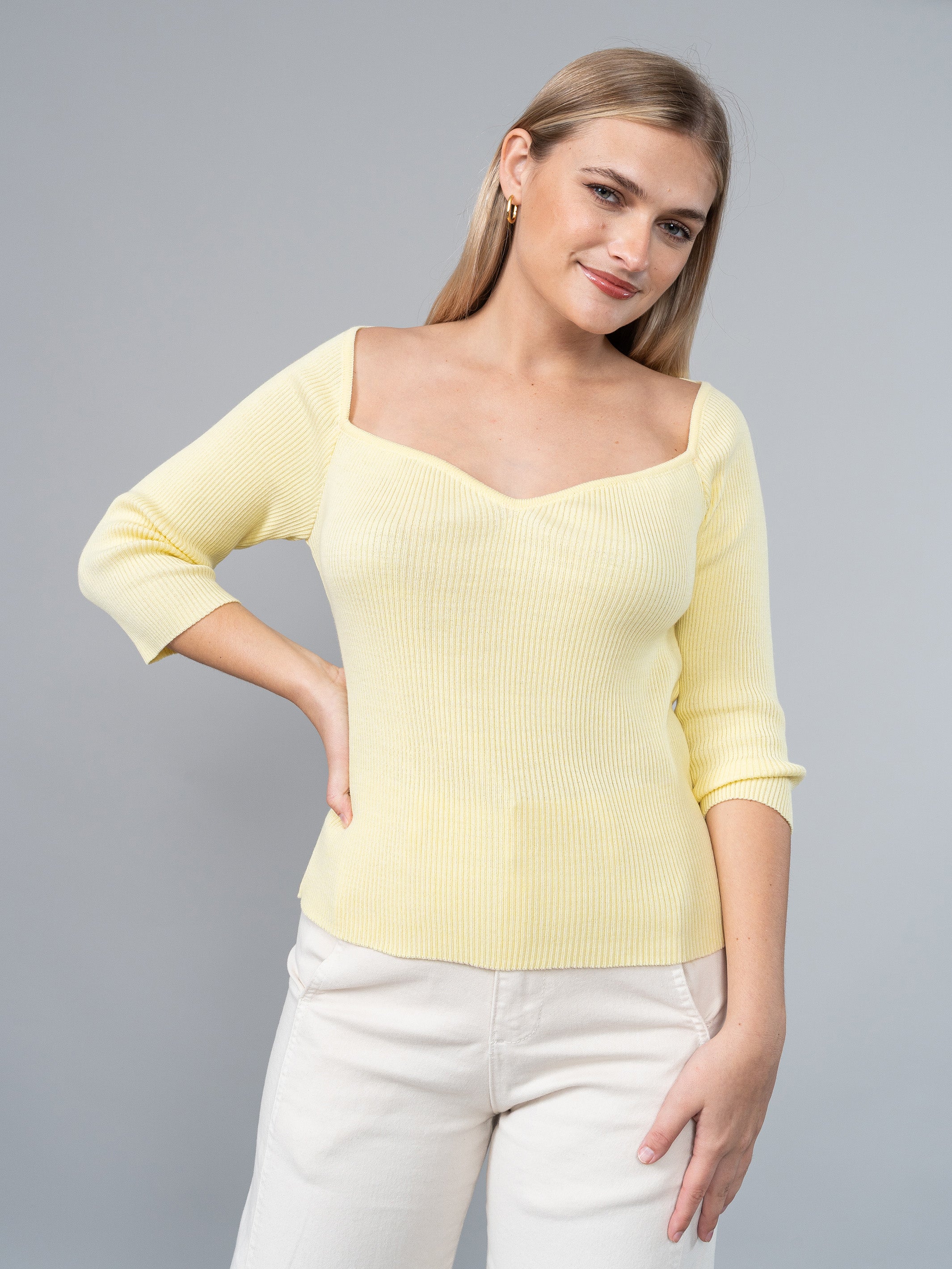 Polo Tejido Mia Amarillo